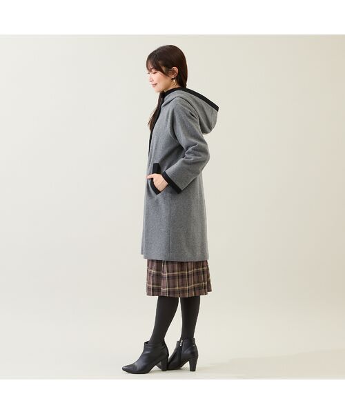 Rose Tiara / ローズティアラ その他アウター | フード付き配色切替えコート | 詳細2