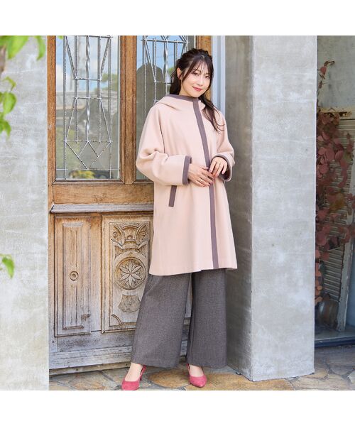 Rose Tiara / ローズティアラ その他アウター | フード付き配色切替えコート | 詳細3