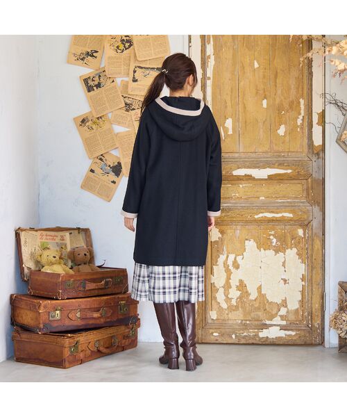 Rose Tiara / ローズティアラ その他アウター | フード付き配色切替えコート | 詳細6