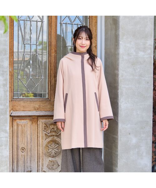 Rose Tiara / ローズティアラ その他アウター | フード付き配色切替えコート | 詳細7