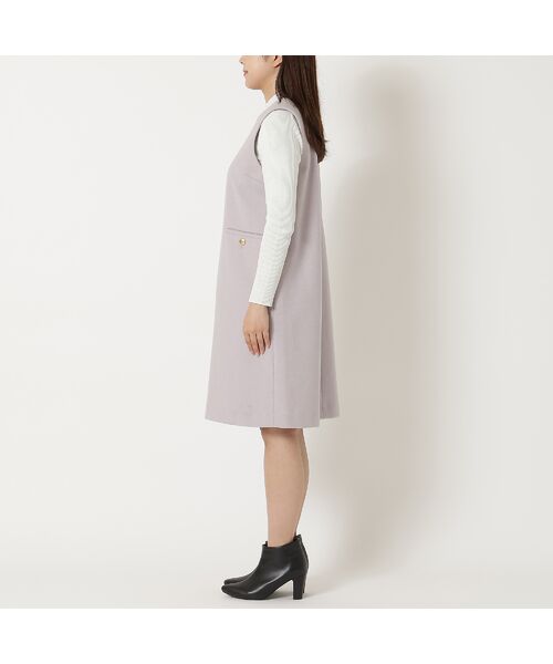 Rose Tiara / ローズティアラ ミニ丈・ひざ丈ワンピース | 【Set】リブニット×ジャンパースカート | 詳細7