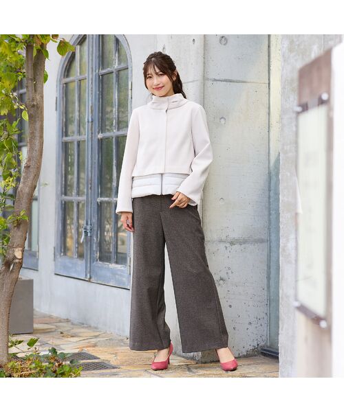 Rose Tiara / ローズティアラ その他アウター | リボンカラードッキングショートコート | 詳細5