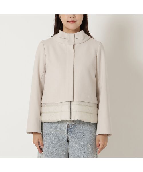 Rose Tiara / ローズティアラ その他アウター | リボンカラードッキングショートコート | 詳細8