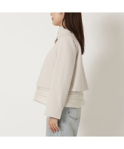 Rose Tiara / ローズティアラ その他アウター | リボンカラードッキングショートコート | 詳細9