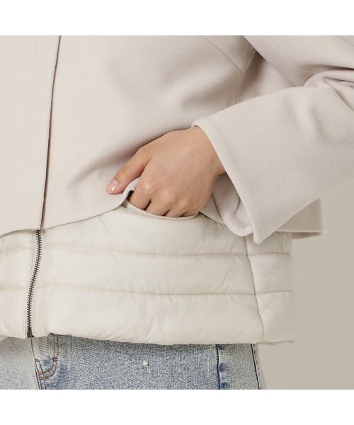 Rose Tiara / ローズティアラ その他アウター | リボンカラードッキングショートコート | 詳細14