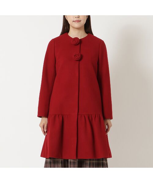 Rose Tiara / ローズティアラ その他アウター | 【コサージュ付】フレア切替コート | 詳細5