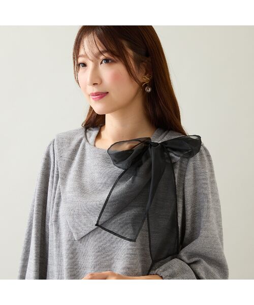 Rose Tiara / ローズティアラ カットソー | ビッグカラーリボンカットソー | 詳細1