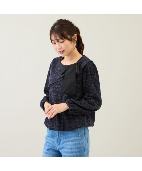 Rose Tiara / ローズティアラ カットソー | ビッグカラーリボンカットソー | 詳細3