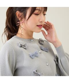 Rose Tiara / ローズティアラ ニット・セーター | リボンニットカーディガン