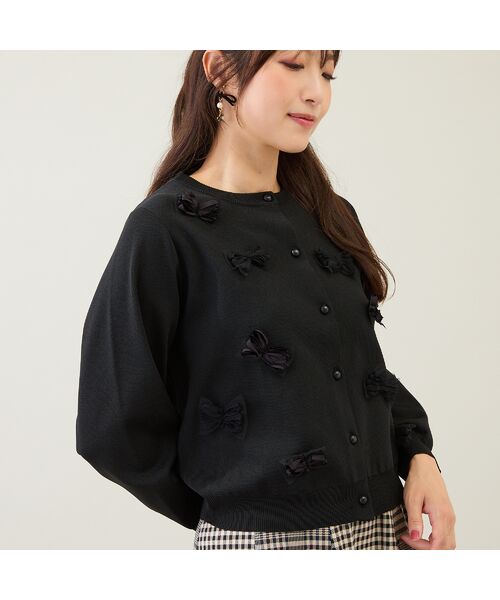 Rose Tiara / ローズティアラ ニット・セーター | リボンニットカーディガン | 詳細1