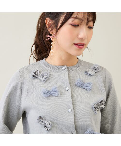 Rose Tiara / ローズティアラ ニット・セーター | リボンニットカーディガン | 詳細4