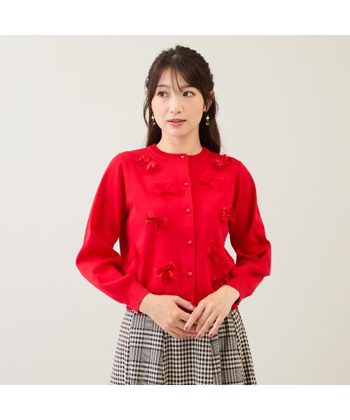 Rose Tiara / ローズティアラ ニット・セーター | リボンニットカーディガン | 詳細5