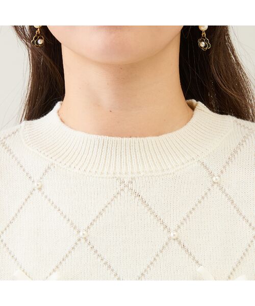 Rose Tiara / ローズティアラ ニット・セーター | アーガイルリボンニット | 詳細10