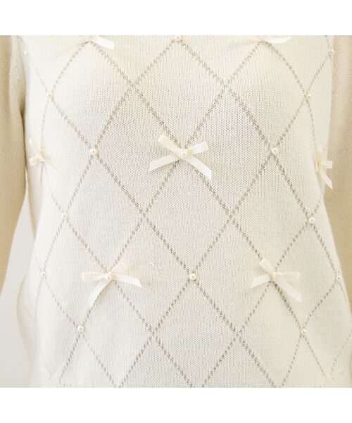 Rose Tiara / ローズティアラ ニット・セーター | アーガイルリボンニット | 詳細13