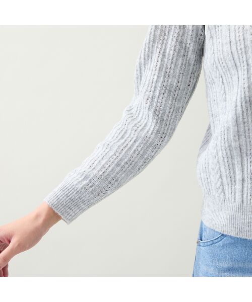 Rose Tiara / ローズティアラ ニット・セーター | フリルラメニットプルオーバー | 詳細3