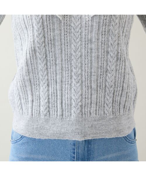 Rose Tiara / ローズティアラ ニット・セーター | フリルラメニットプルオーバー | 詳細4