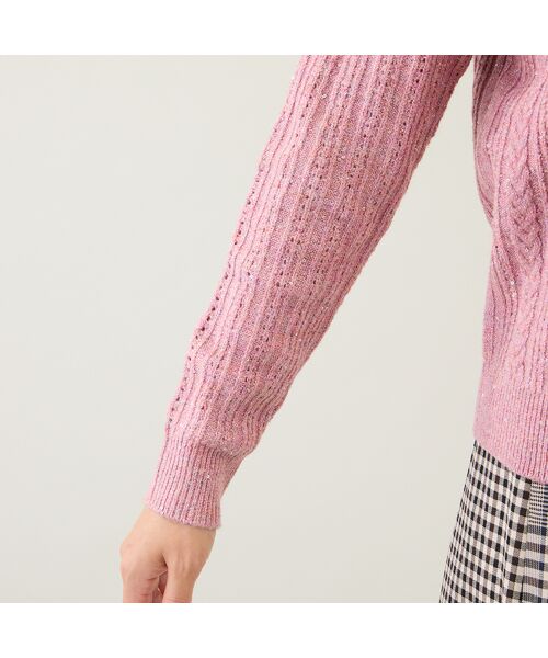 Rose Tiara / ローズティアラ ニット・セーター | フリルラメニットプルオーバー | 詳細8