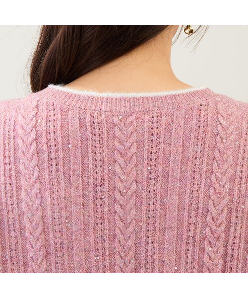 Rose Tiara / ローズティアラ ニット・セーター | フリルラメニットプルオーバー | 詳細9