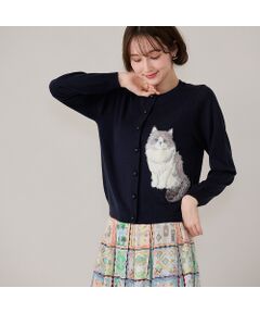 Rose Tiara / ローズティアラ ニット・セーター | ねこ刺繍ニットカーディガン