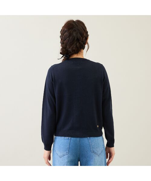 Rose Tiara / ローズティアラ ニット・セーター | ねこ刺繍ニットカーディガン | 詳細15