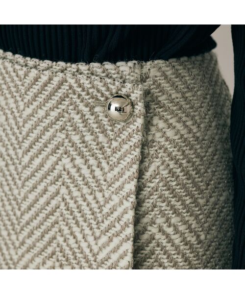 Rose Tiara / ローズティアラ ミニ・ひざ丈スカート | MIXカラーミニスカート/ヘリンボン | 詳細4