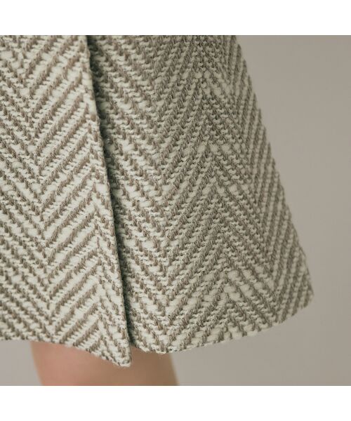 Rose Tiara / ローズティアラ ミニ・ひざ丈スカート | MIXカラーミニスカート/ヘリンボン | 詳細5