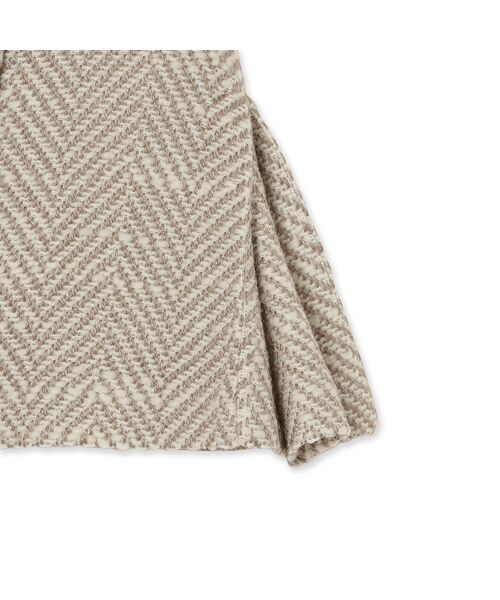 Rose Tiara / ローズティアラ ミニ・ひざ丈スカート | MIXカラーミニスカート/ヘリンボン | 詳細8