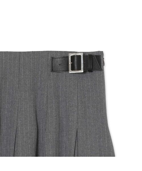 Rose Tiara / ローズティアラ ミニ・ひざ丈スカート | ボックスプリーツ合皮ベルト付きスカート | 詳細16