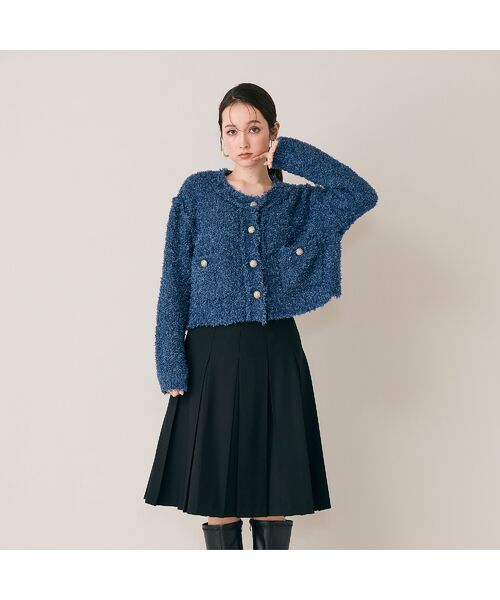 Rose Tiara / ローズティアラ ミニ・ひざ丈スカート | ボックスプリーツ合皮ベルト付きスカート | 詳細10