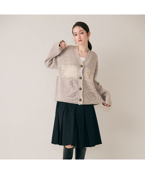 Rose Tiara / ローズティアラ ミニ・ひざ丈スカート | ボックスプリーツ合皮ベルト付きスカート | 詳細11