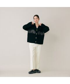 Rose Tiara / ローズティアラ その他パンツ | ウォームストレッチワイドパンツ/White