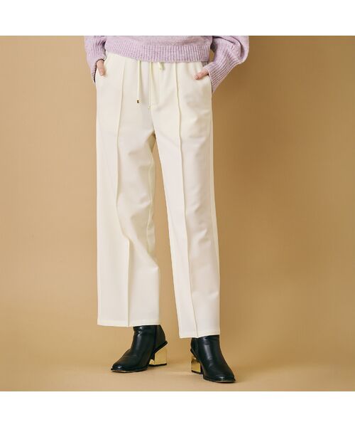 Rose Tiara / ローズティアラ その他パンツ | ウォームストレッチワイドパンツ/White | 詳細1
