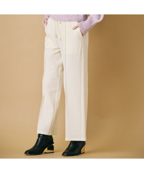 Rose Tiara / ローズティアラ その他パンツ | ウォームストレッチワイドパンツ/White | 詳細2
