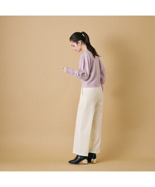 Rose Tiara / ローズティアラ その他パンツ | ウォームストレッチワイドパンツ/White | 詳細7