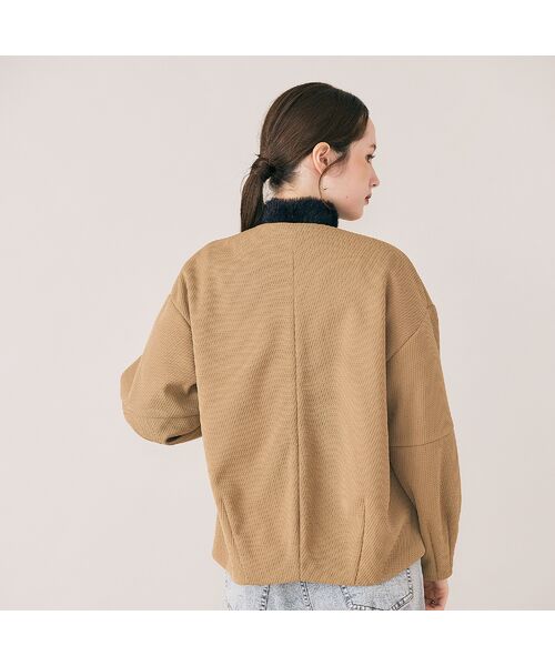 Rose Tiara / ローズティアラ ノーカラージャケット | コクーンシルエットジャケット | 詳細2