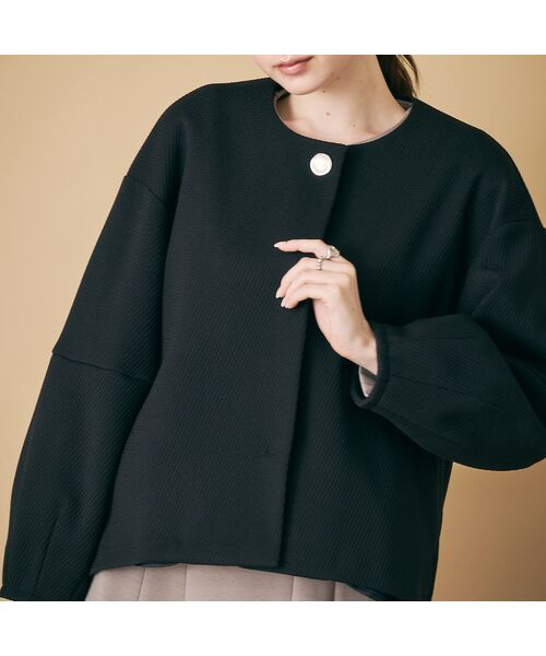 Rose Tiara / ローズティアラ ノーカラージャケット | コクーンシルエットジャケット | 詳細10