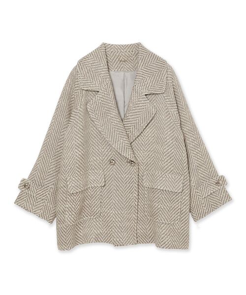 Rose Tiara / ローズティアラ ピーコート | オーバーダブルコート/ヘリンボン | 詳細10