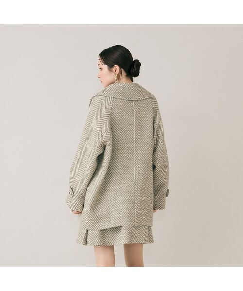 Rose Tiara / ローズティアラ ピーコート | オーバーダブルコート/ヘリンボン | 詳細2