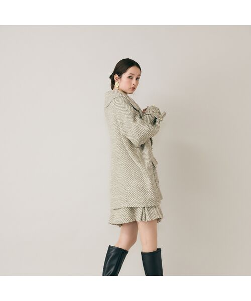 Rose Tiara / ローズティアラ ピーコート | オーバーダブルコート/ヘリンボン | 詳細4