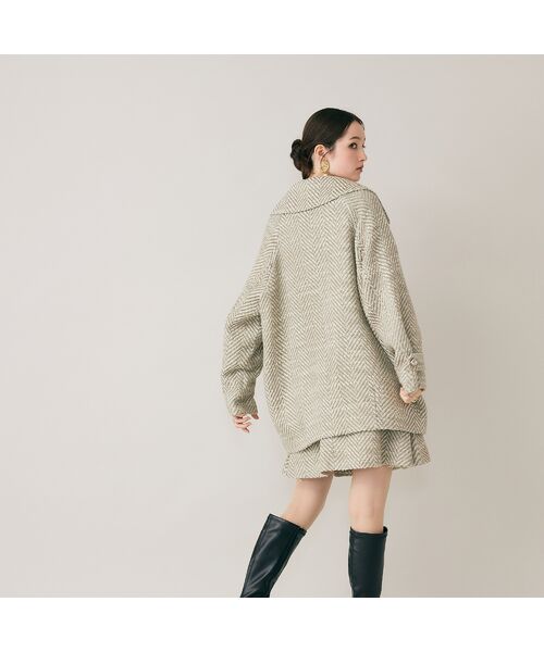 Rose Tiara / ローズティアラ ピーコート | オーバーダブルコート/ヘリンボン | 詳細5