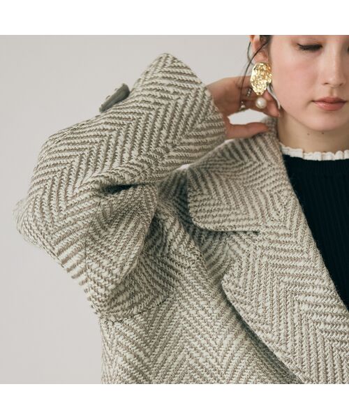 Rose Tiara / ローズティアラ ピーコート | オーバーダブルコート/ヘリンボン | 詳細7