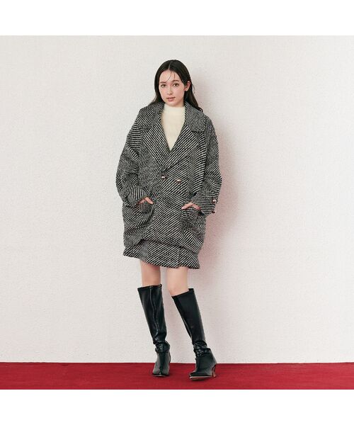 Rose Tiara / ローズティアラ ピーコート | オーバーダブルコート/綾目 | 詳細4