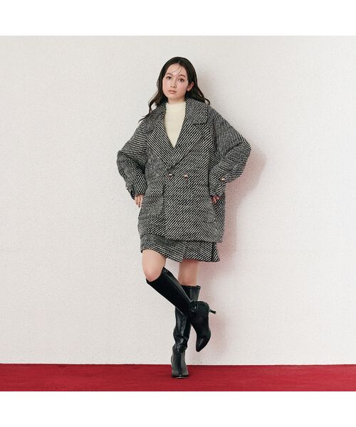 Rose Tiara / ローズティアラ ピーコート | オーバーダブルコート/綾目 | 詳細5