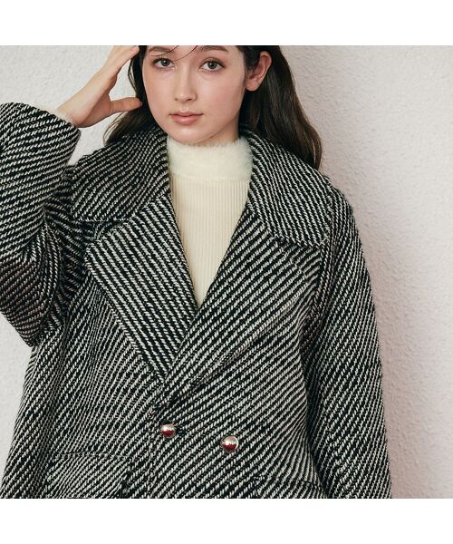 Rose Tiara / ローズティアラ ピーコート | オーバーダブルコート/綾目 | 詳細7