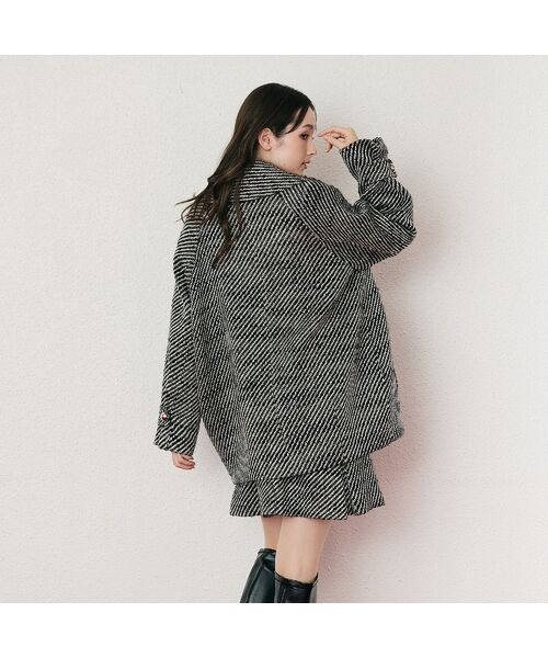 Rose Tiara / ローズティアラ ピーコート | オーバーダブルコート/綾目 | 詳細8