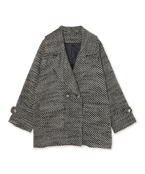 Rose Tiara / ローズティアラ ピーコート | オーバーダブルコート/綾目 | 詳細9