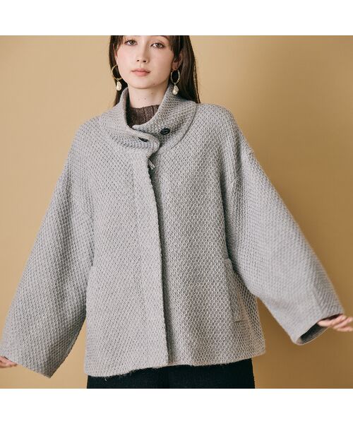 Rose Tiara / ローズティアラ その他アウター | スタンドカラーコクーンシルエットジャケット | 詳細2