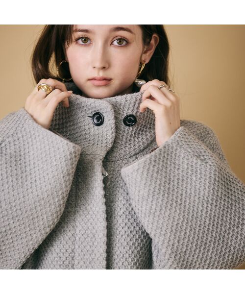 Rose Tiara / ローズティアラ その他アウター | スタンドカラーコクーンシルエットジャケット | 詳細5