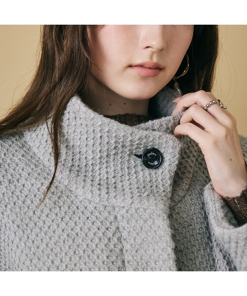 Rose Tiara / ローズティアラ その他アウター | スタンドカラーコクーンシルエットジャケット | 詳細7