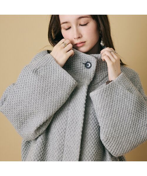 Rose Tiara / ローズティアラ その他アウター | スタンドカラーコクーンシルエットジャケット | 詳細9